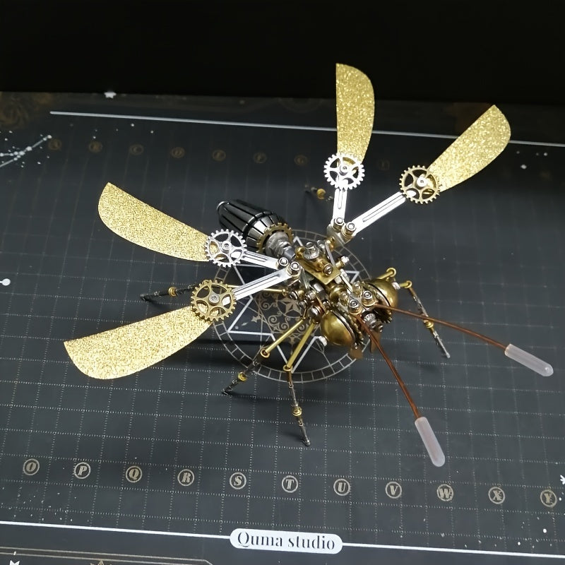 1pc Steampunk Mechanical Insect DIY Handmade Decompression Assembly Mechanical Model Ornament Tiger Head Bee