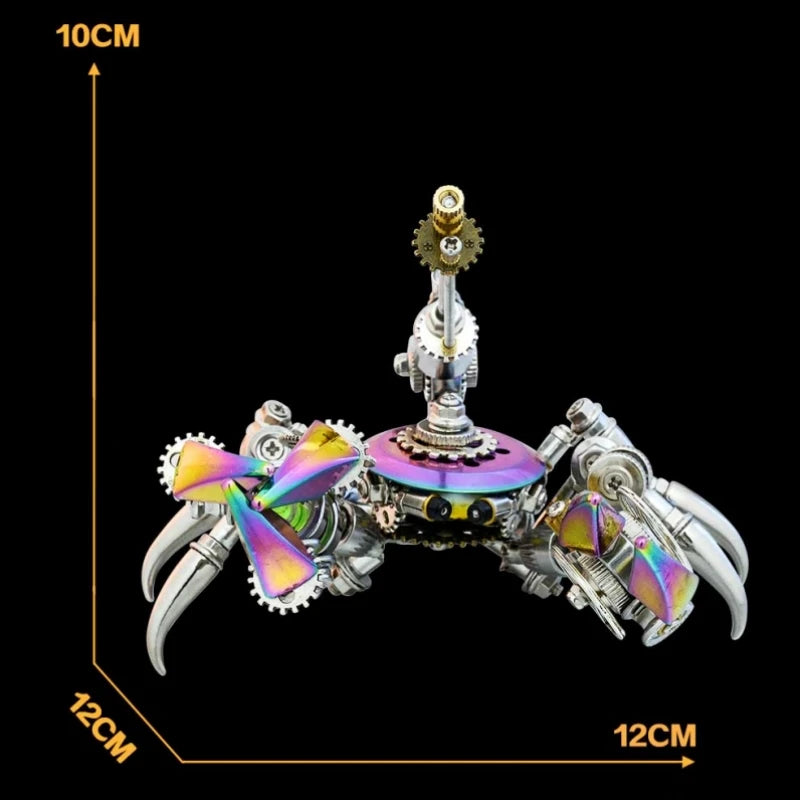 3D Puzzle Metal Crab Model DIY Punk Mechanical Marine Animals Assembly Model Building Kits for Adults Children Gifts