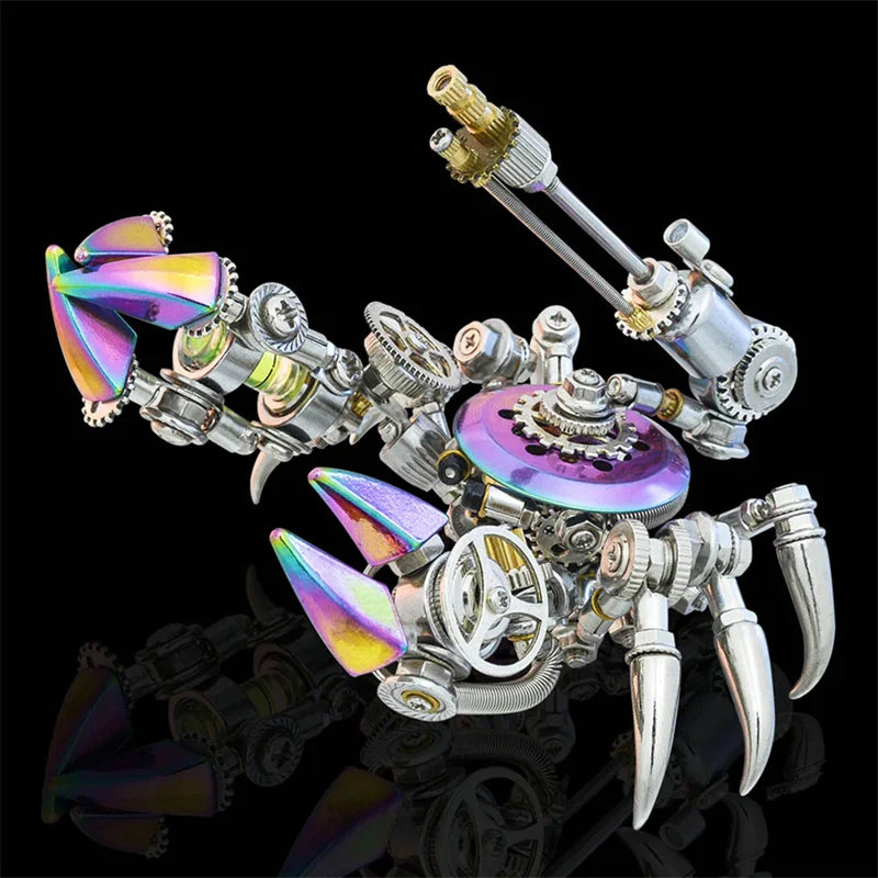 3D Puzzle Metal Crab Model DIY Punk Mechanical Marine Animals Assembly Model Building Kits for Adults Children Gifts