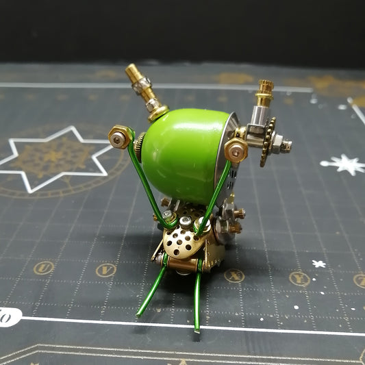 Green Snail Model, Metal Craft Puzzle for Relax & Tabletop Decor, Perfect Gift Idea, Handmade, Assembly